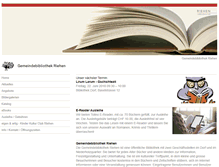 Tablet Screenshot of gemeindebibliothekriehen.ch
